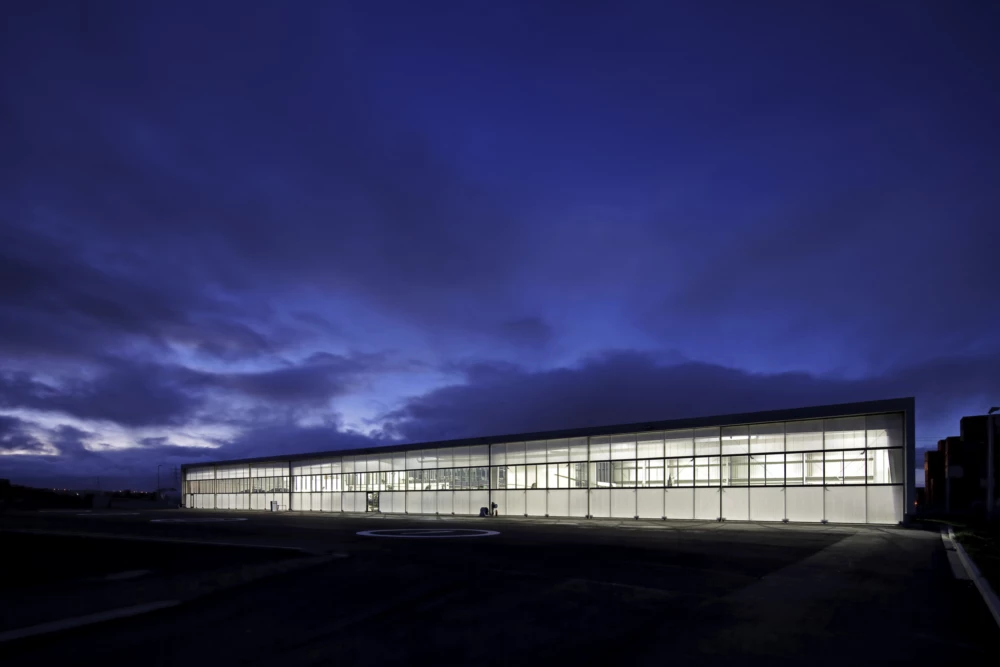 The Heliport at night